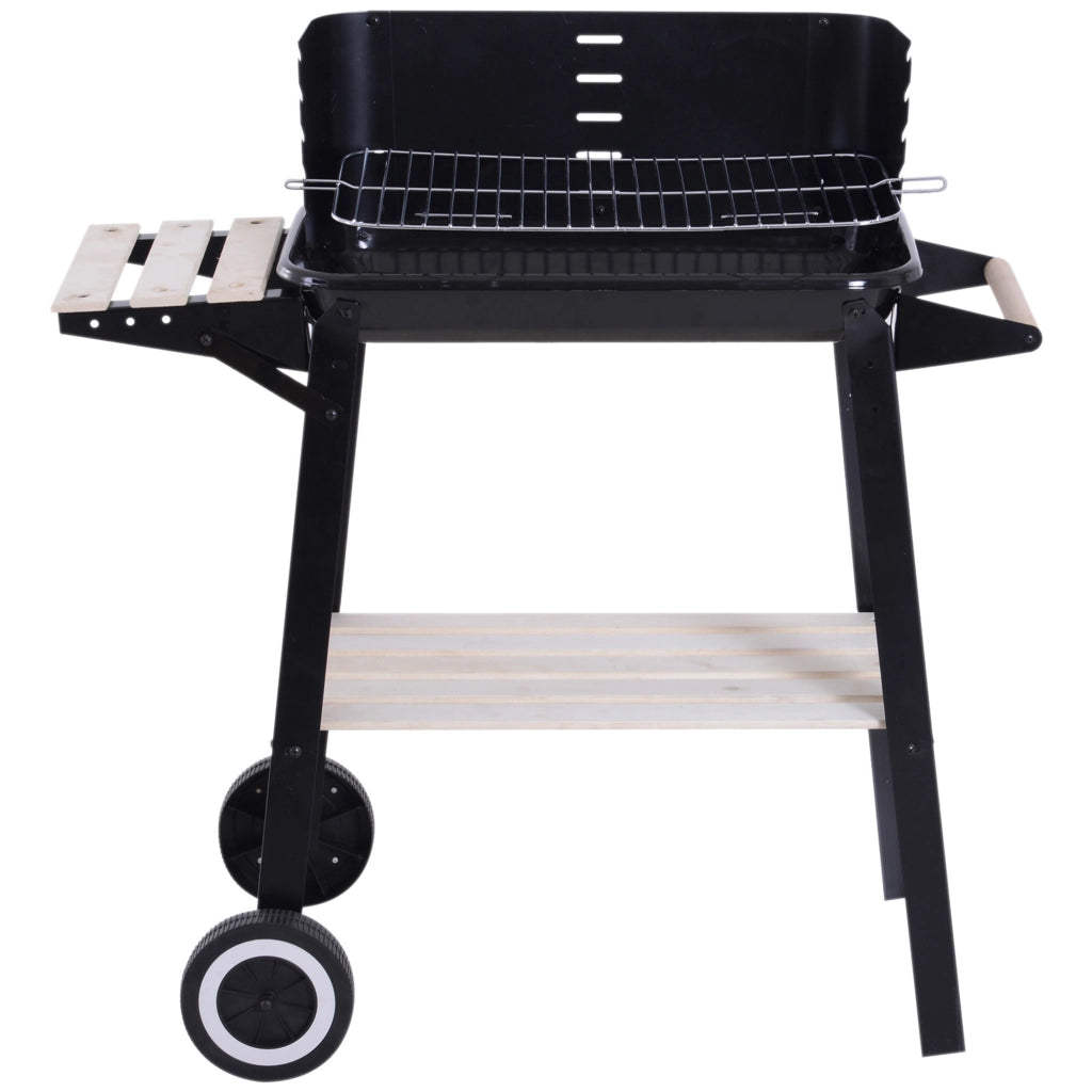 Barbecue a Carbone con Griglia Regolabile ¨C Xylo ¨C Nero 83x37x87cm