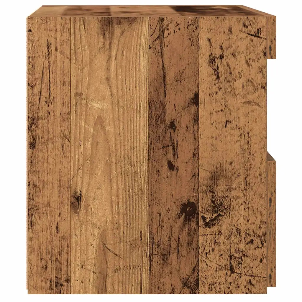 Set di 2 Comodini | Armadio da Notte | Mobiletto da notte Legno vecchio 50 x 40 x 45 cm