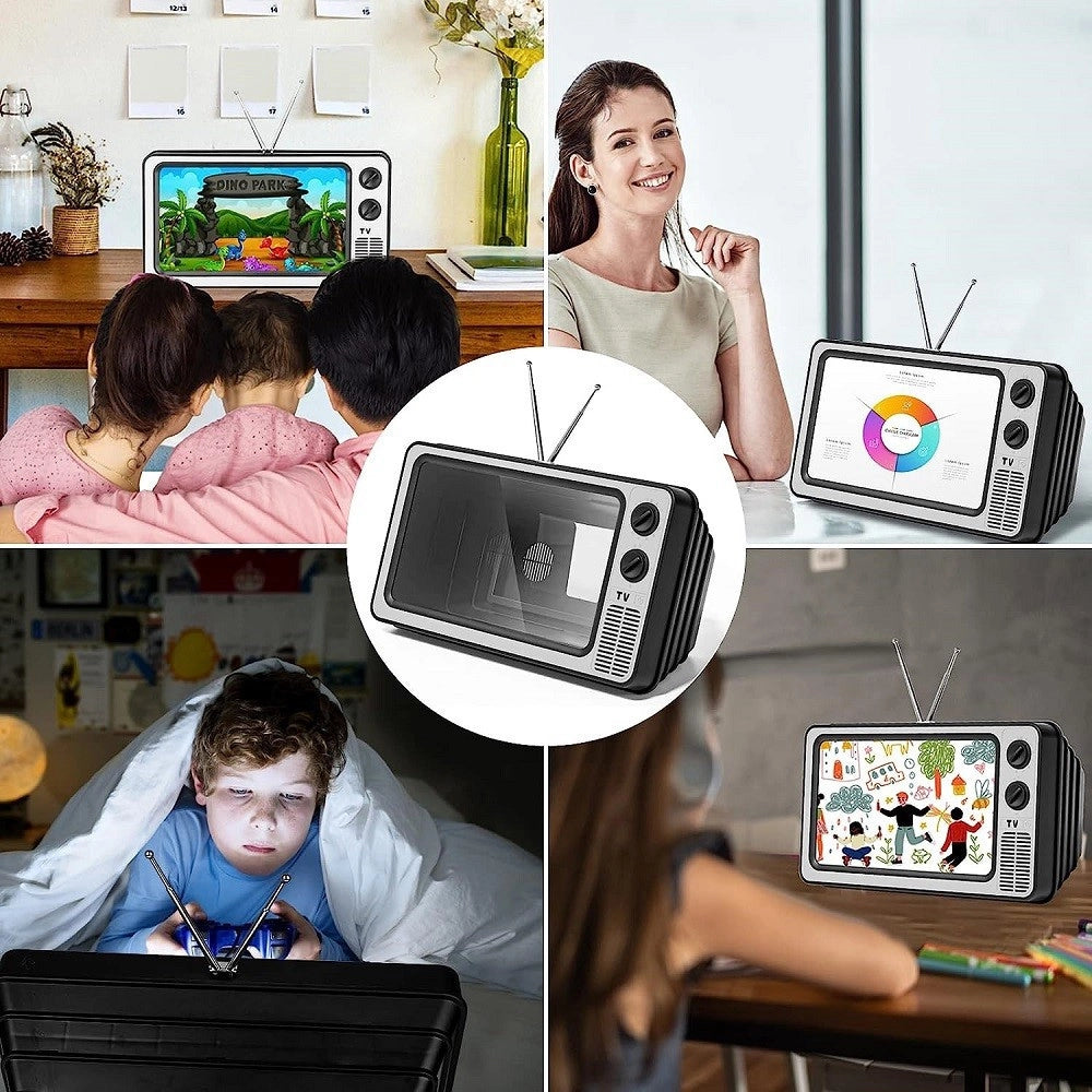 Trade Shop - Lente Ingrandimento Display Schermo Telefono Cellulare Smartphone Forma Di Tv -