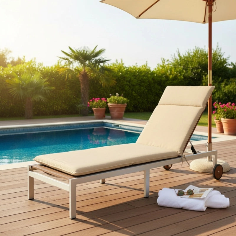 Coussin de bain de soleil ECO+ - MADISON SÃ©rie Canvas - Beige