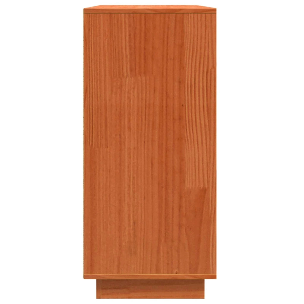 Credenza Rovere Marrone 111 x 34 x 75 cm Pino massello 869877