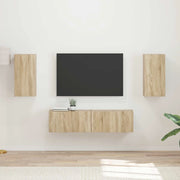 Set mobile TV 4 pcs Rovere Sonoma Legno multistrato