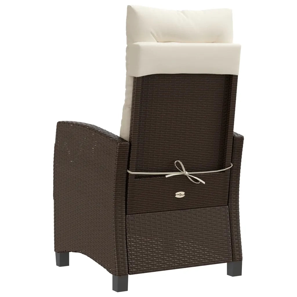 Set Bistrò 3 pz con Cuscini Marrone in Polyrattan 365226