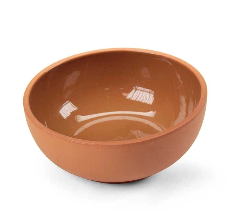 CIOTOLA TONDA IN TERRACOTTA  20 X 9 CM PER MICROONDE