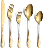 Set di posate in acciaio inossidabile stabile, 20 pezzi