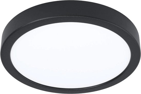 Lampada da soffitto esterno Argolis 2 per parete e soffitto - Metallo e plastica in nero/bianco - Bianco caldo IP44 ⌀ 285 cm