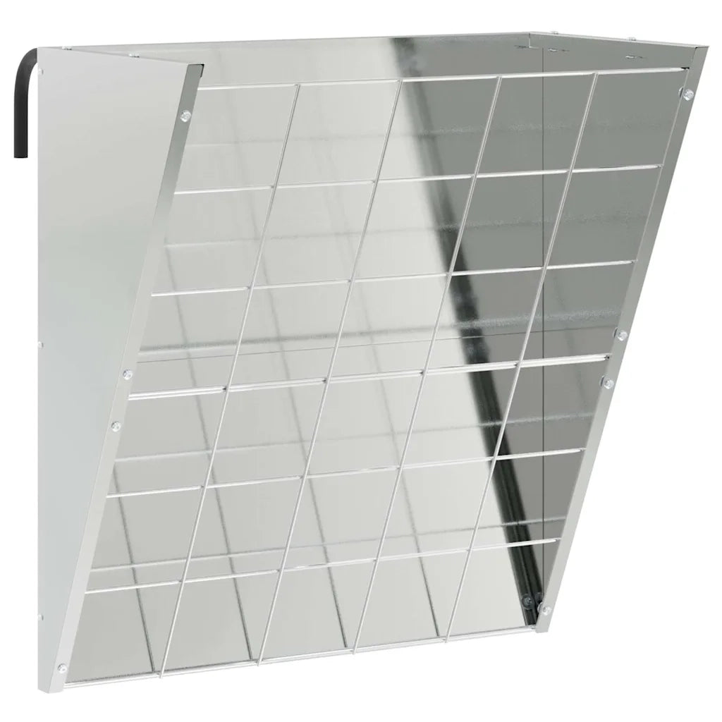 Mangiatore Appeso per Fieno Argento 61 x 33 x 66 cm 874635