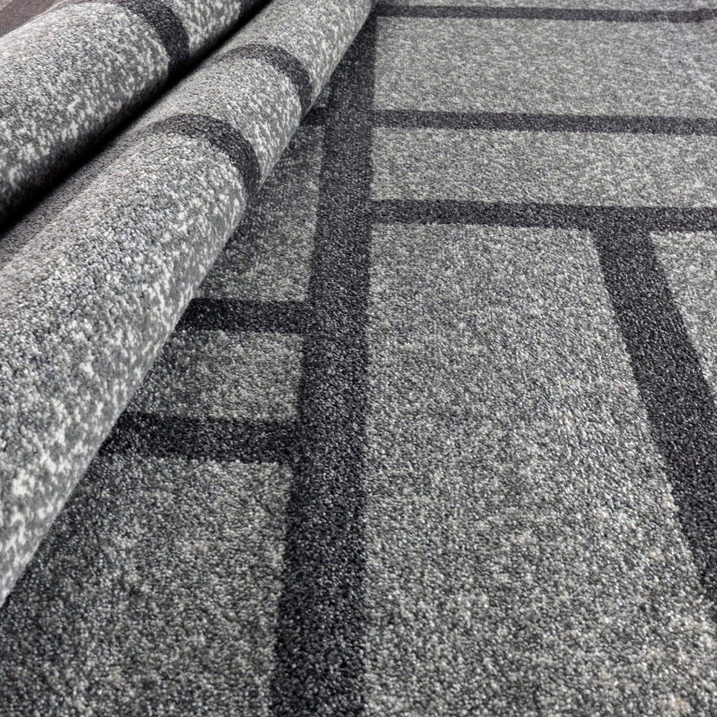 Tappeto 100% polipropilene grigio cm.133 x 190