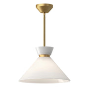 Sospensione Halston Alora Mood oro/opalino regolabile E27 Ø36