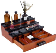 Organizzatore per profumi in legno a 3 livelli