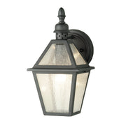 Applique esterna vetro nero E27 60W Polruan Elstead