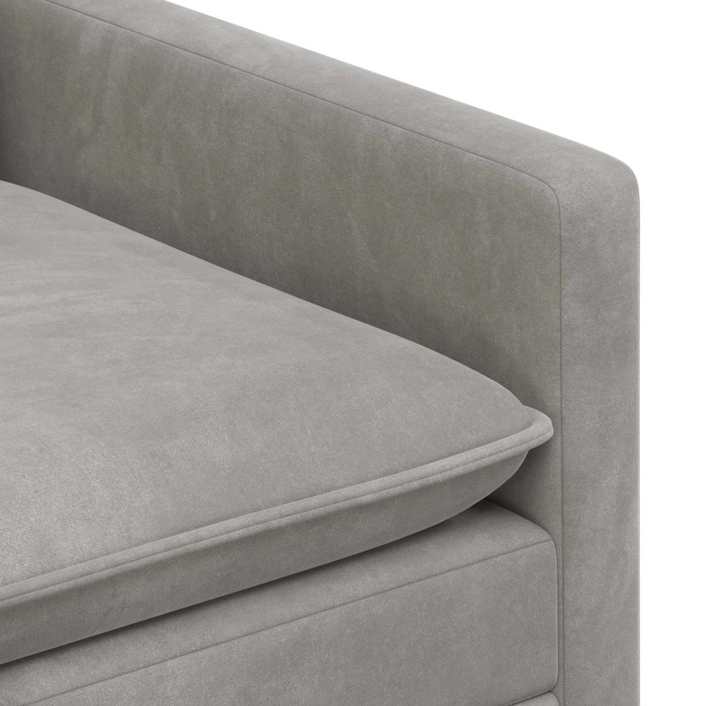 Set di divani 2 pcs Grigio Chiaro Velluto 3417127