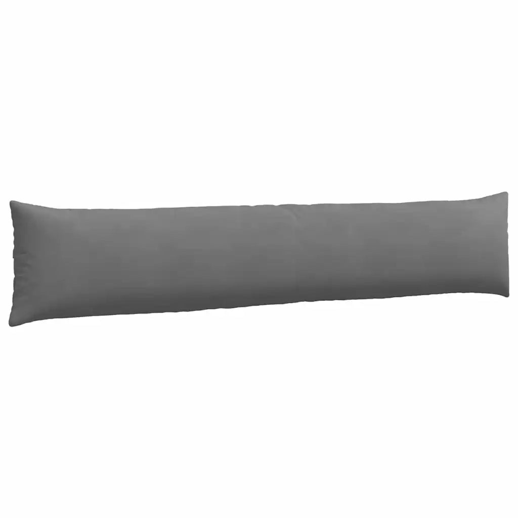 Cuscini da Divano 2 pz-Set di 2 Cuscini per Sofa Grigio scuro 200 x 40 cm Tessuto 281687