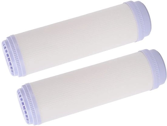 Filtro acqua 2 pezzi - Grande capacità - Cartridge ultrafiltro - Sostituzione per depuratore acqua - Materiale ABS - Lunga durata