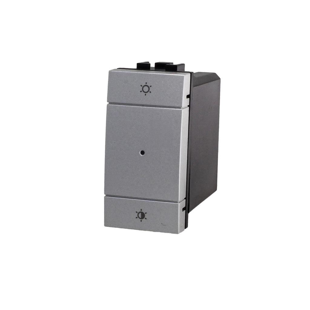 Pulsante Dimmer Connesso Smart WIFI Tuya Compatibile Bticino Living Colore Grigio Max 150W