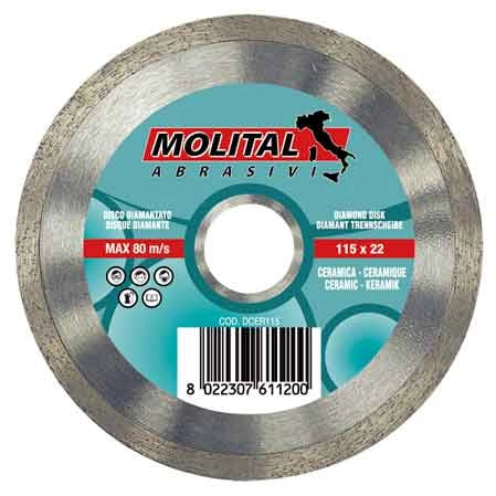 DISCO DIAMANTATO 'CERAMICA' MOLITAL Ø 115 mm - MOLITAL