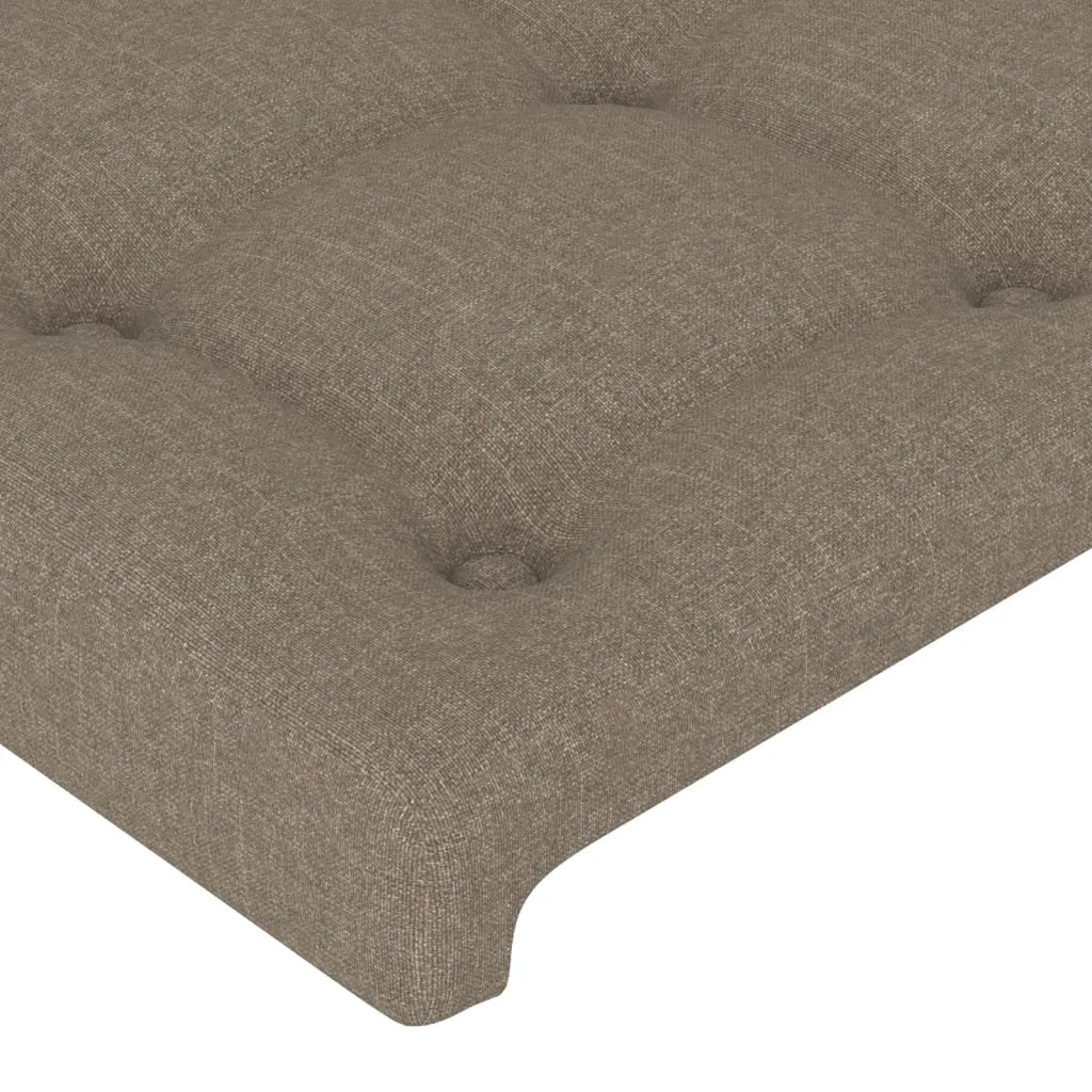 Testiera ad Orecchio Tortora 147x16x78/88 cm in Tessuto 3119204
