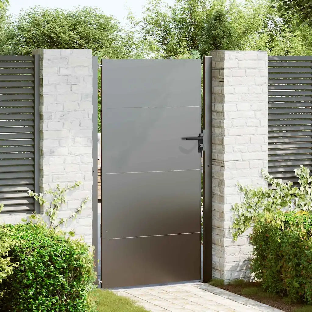 Cancello da giardino Nero 105 x 200 cm 42015908