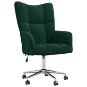 Poltrona Relax | Sedia Relax Verde Scuro in Velluto