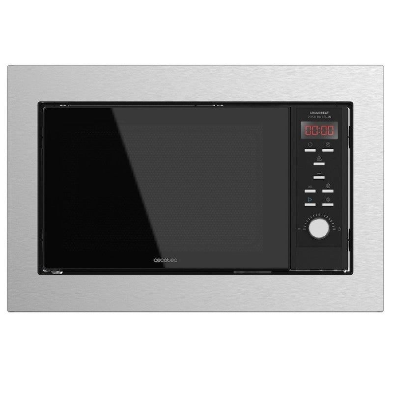 CECOTEC 01389 - Microonde da incasso GrandHeat 2350 Built-In Steel Black