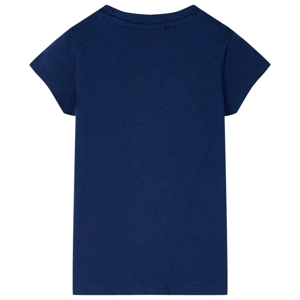 Maglietta da Bambina Blu Marino 140