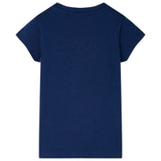 Maglietta da Bambina Blu Marino 140