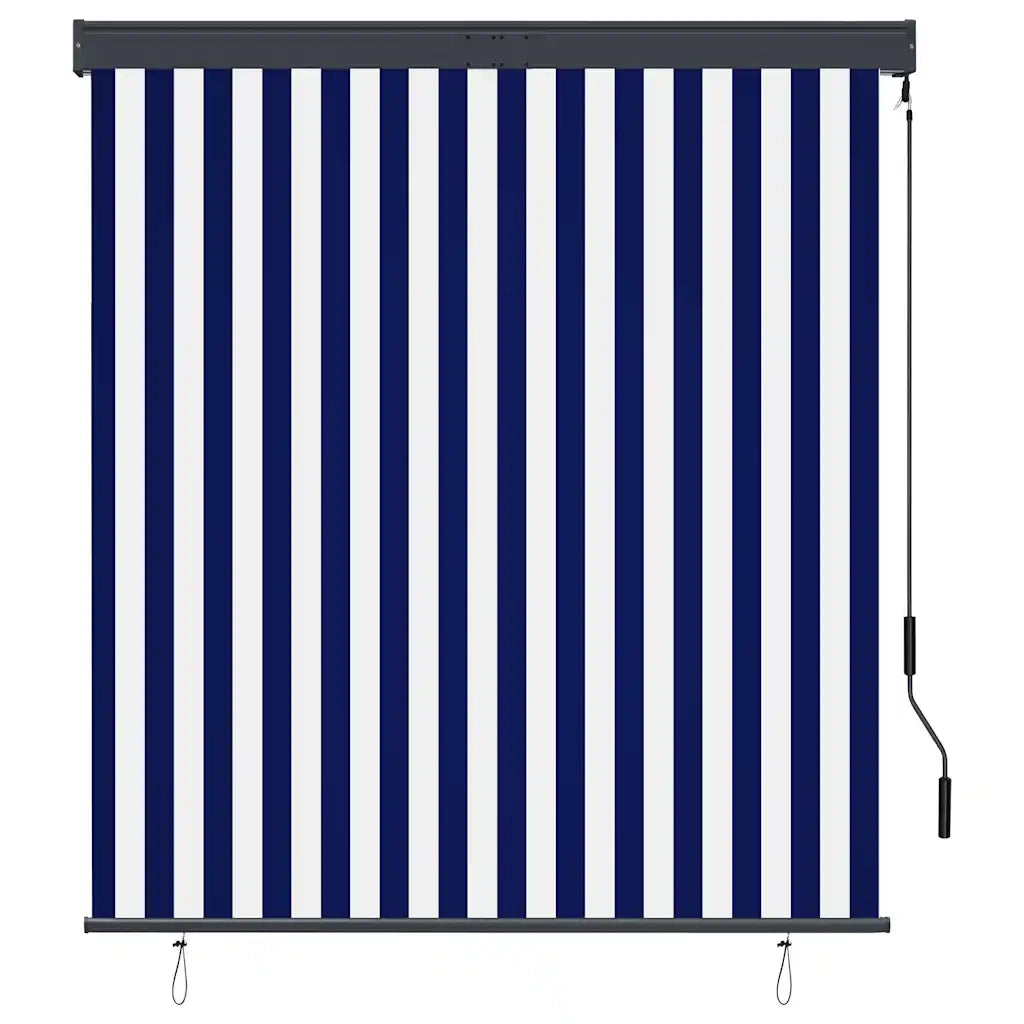 Tenda a rullo | Tenda avvolgibile per Esterni 140x250 cm Blu e Bianca
