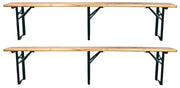 Set 2 Panche Birreria 220x47x25 cm a 3 Gambe