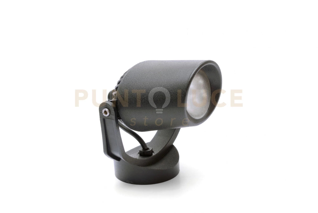 ROMA D12 CM FARETTO 1 LUCE ATTACCO GU10 NERO IP66 LAMPADINA LED INCLUSA 6W CCT INCLUSA