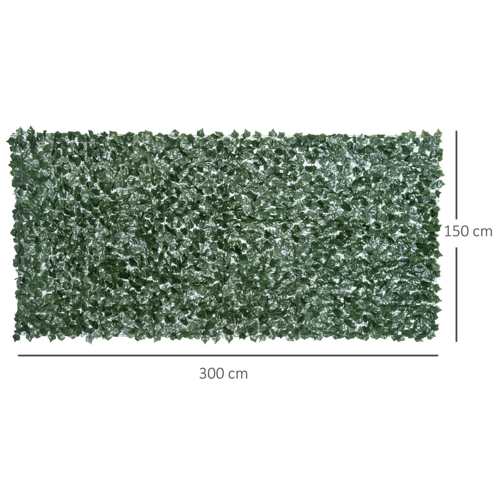 Seto Artificiale per Giardino ¨C Minimal ¨C Verde 3x1,5 m