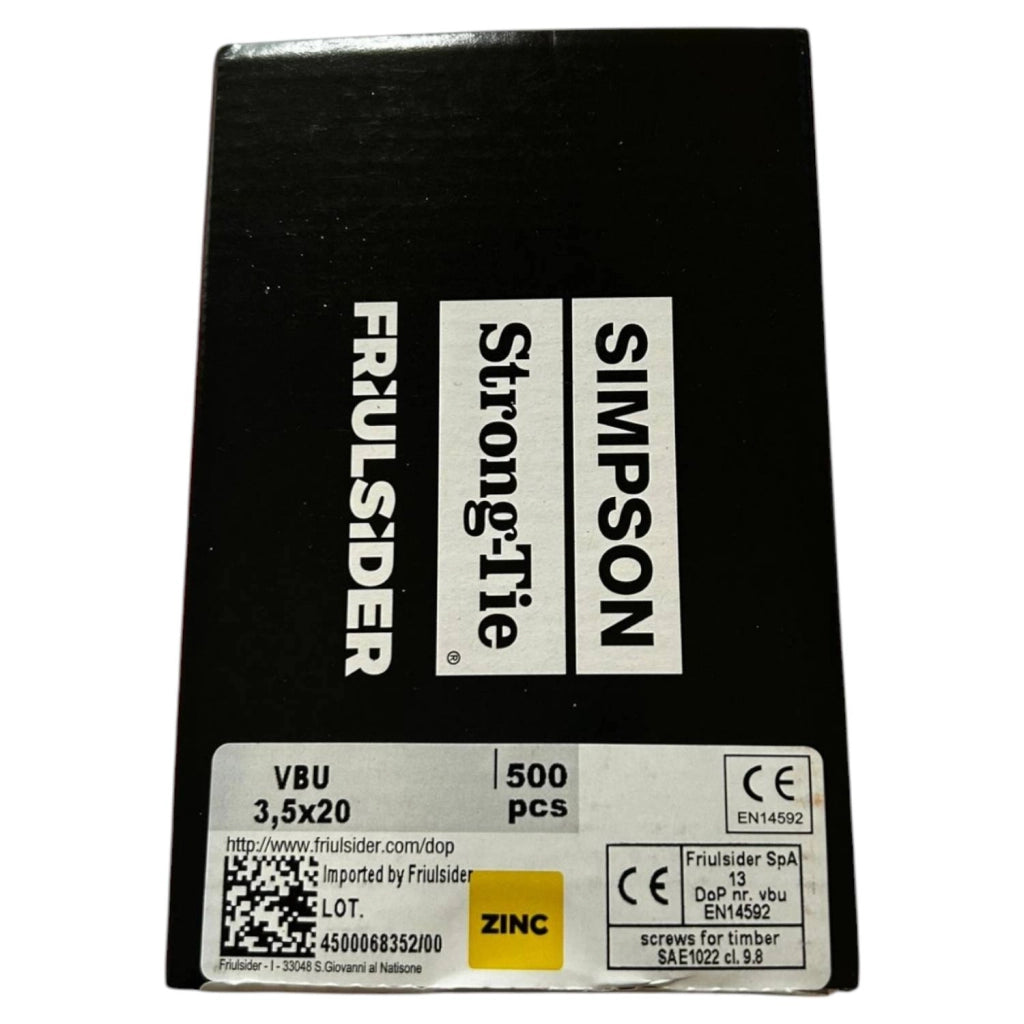 VITI PER TRUCIOLARE ZINCATA GIALLA 3,5x20 500 PEZZI