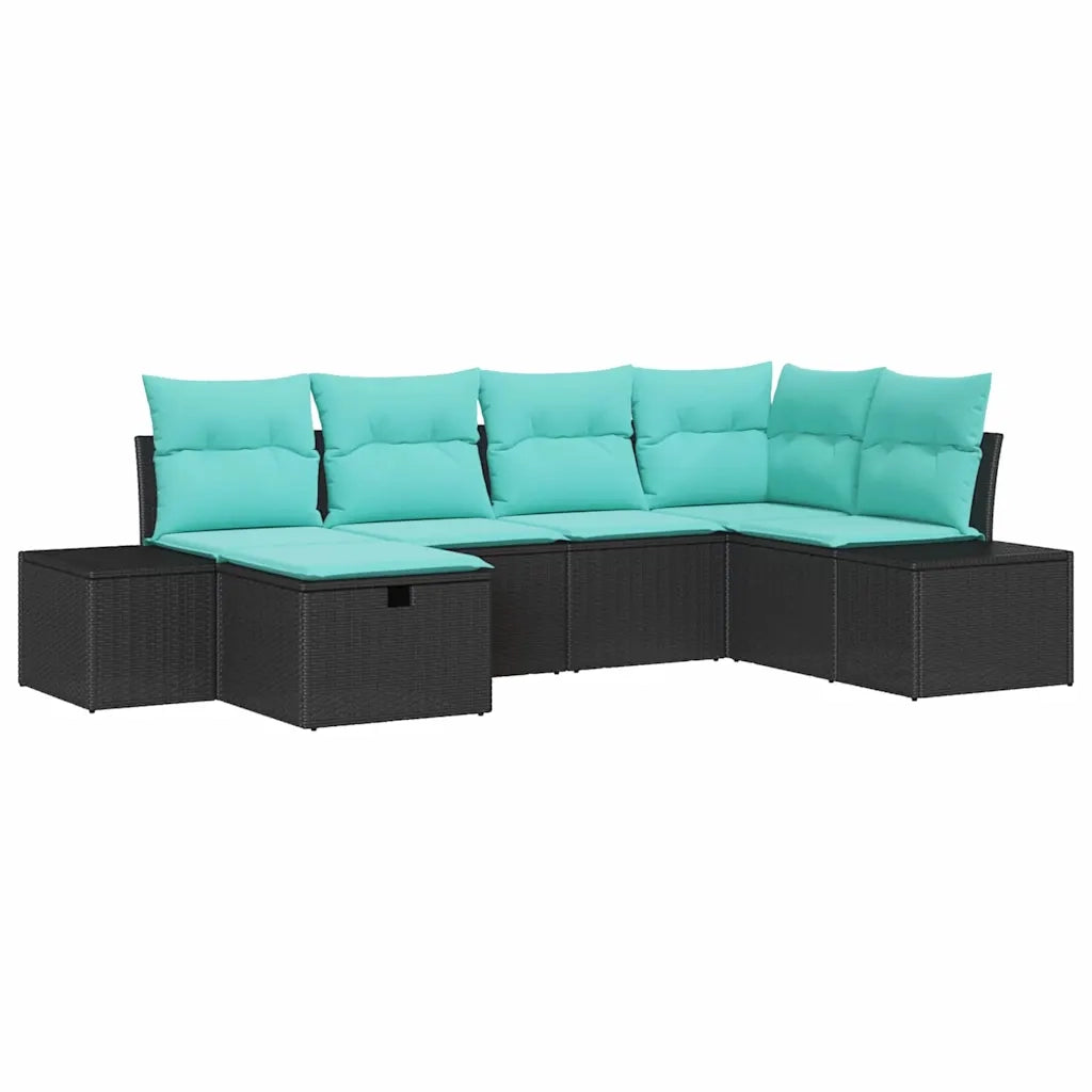 Set di divani 7 pz polyrattan 3360717