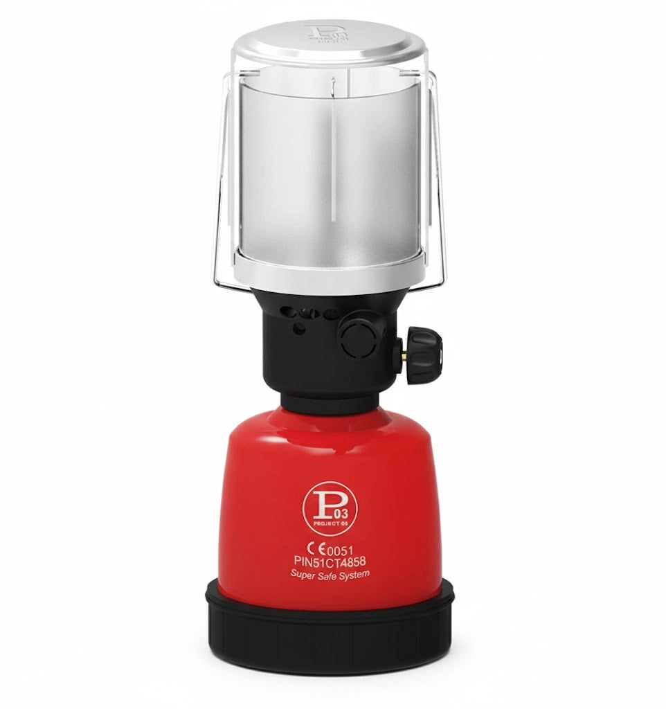 Lampada a gas Firefly 100 Accensione Manuale Acciaio Cromato