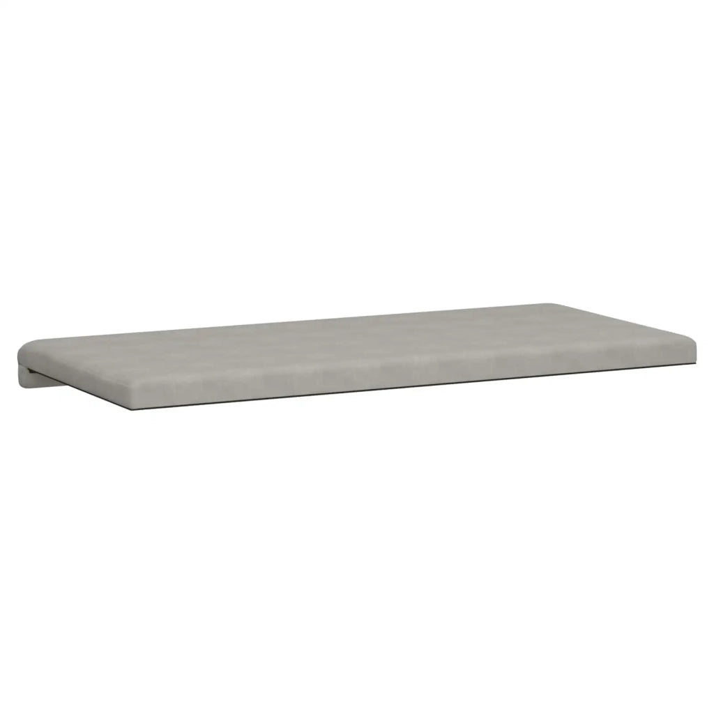 Cuscino per panchina Microfibra Grigio Chiaro Profondità 35 cm 42043284