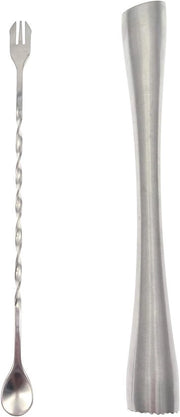 Muddler da Cocktail con Testa a Spigoli in Acciaio Inossidabile da 26cm