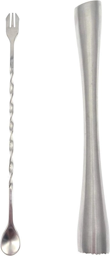 Muddler da Cocktail con Testa a Spigoli in Acciaio Inossidabile da 26cm