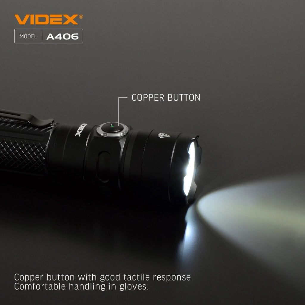 Torcia tattica LED Videx VLF-A406 4000lm IP68 USB-C