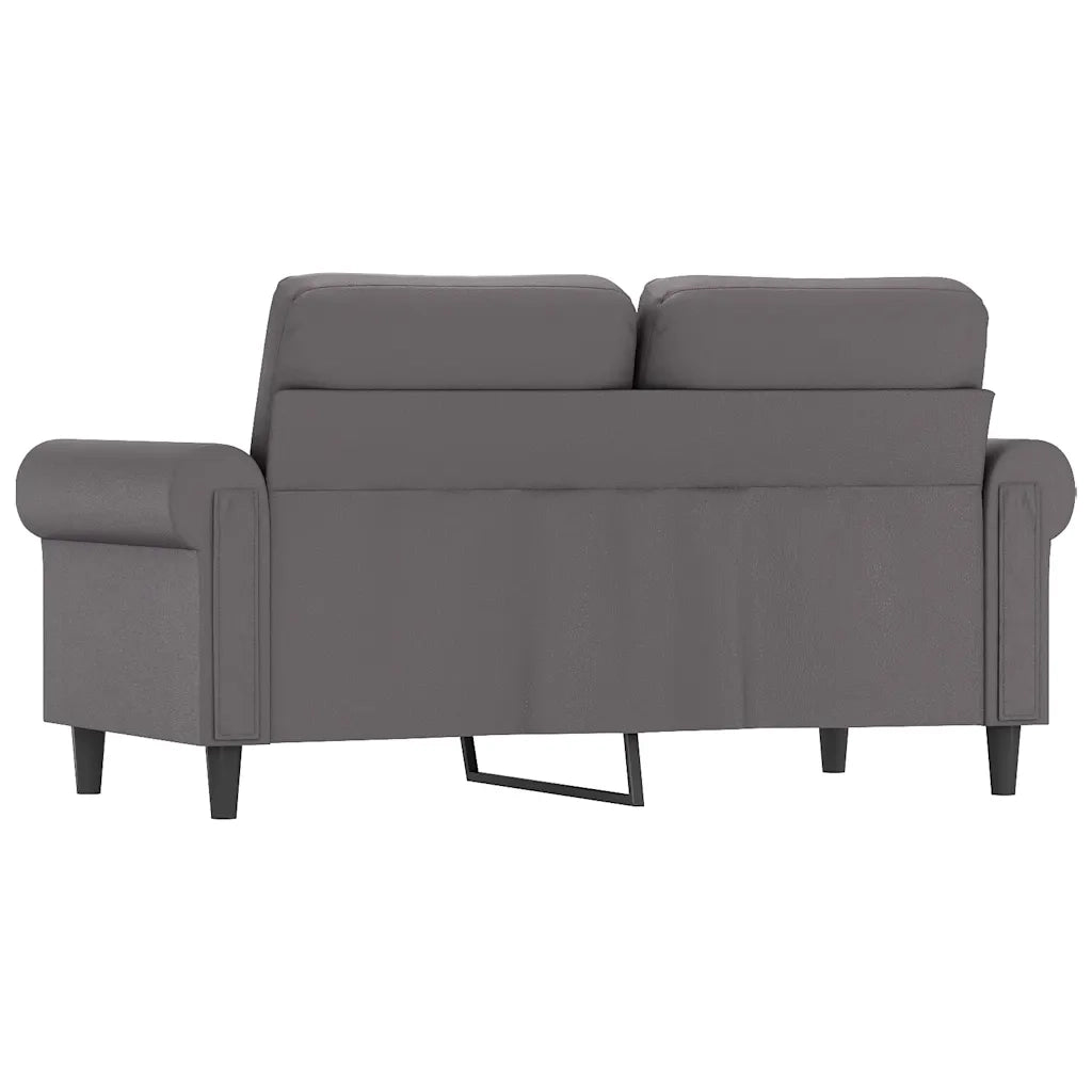 Divano a 2 Posti-Sofa 2 Posti Grigio 120 cm in Similpelle 584028