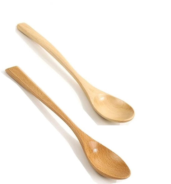 Lepel di betulla, piccole cucchiaie di legno manufatte a mano, cucchiai di legno asiatico naturale per caffè, miele, tè, patatine, riso, cereali per colazione, dessert, 2-pack