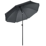 Ombrellone da Spiaggia ¨C Minimal ¨C Grigio Scuro ?180x209 cm