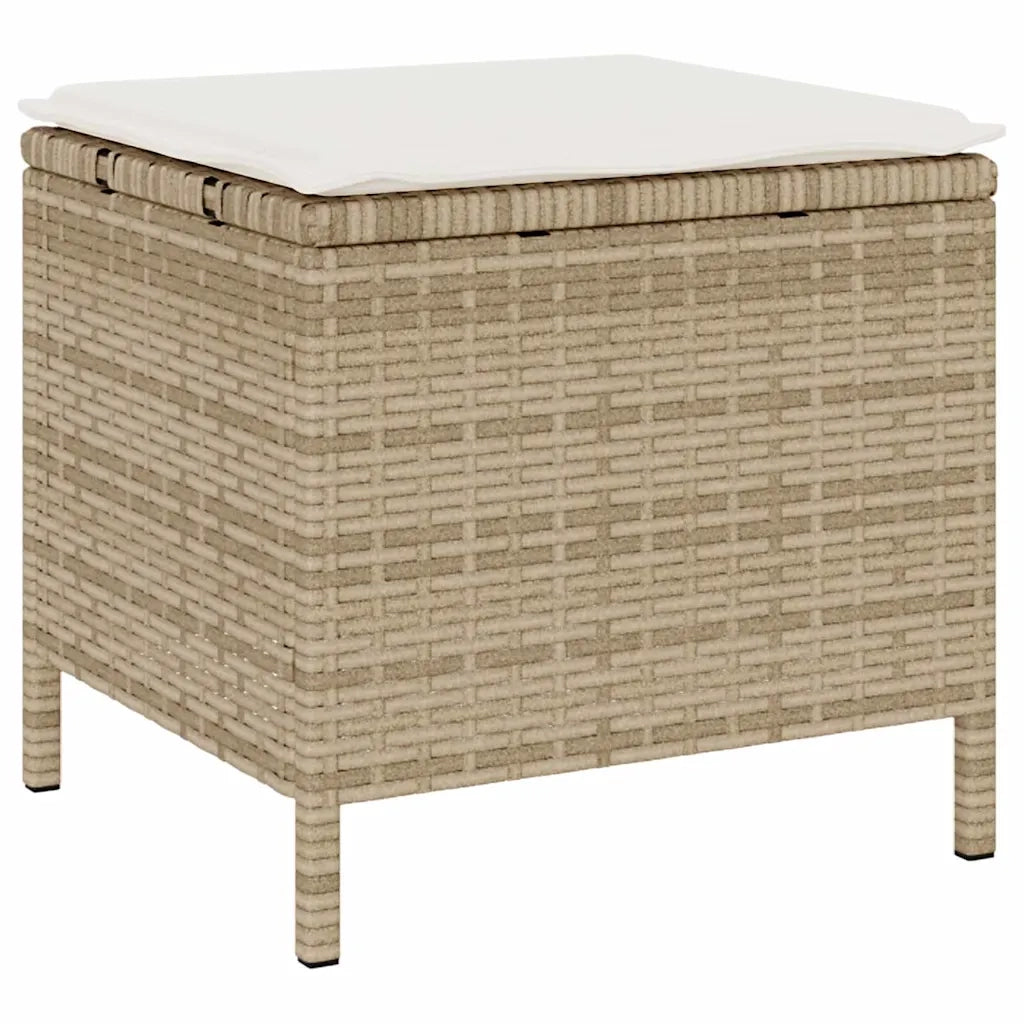 Set da Pranzo per Giardino | Set Salotto da Giardino Beige polyrattan