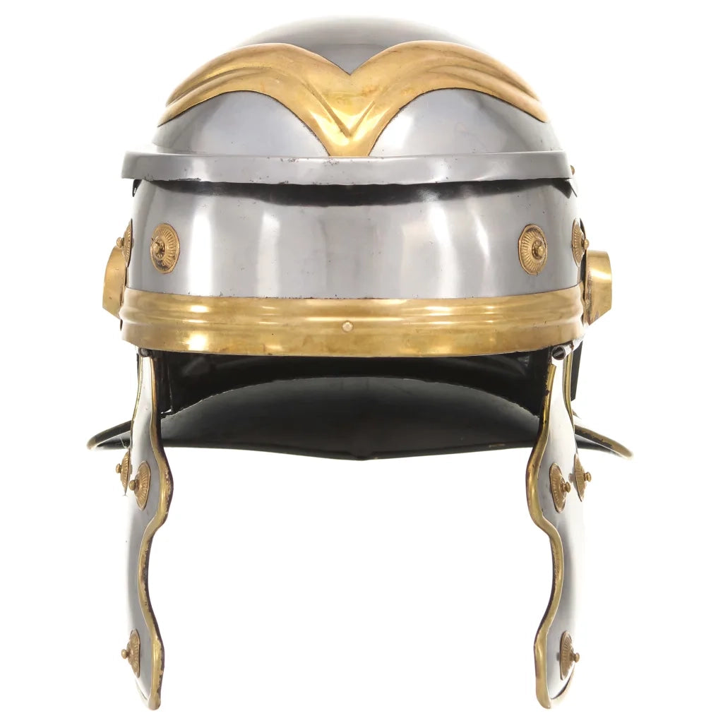 Elmo da Soldato Antico Romano per LARP in Acciaio Argento CFW3795833