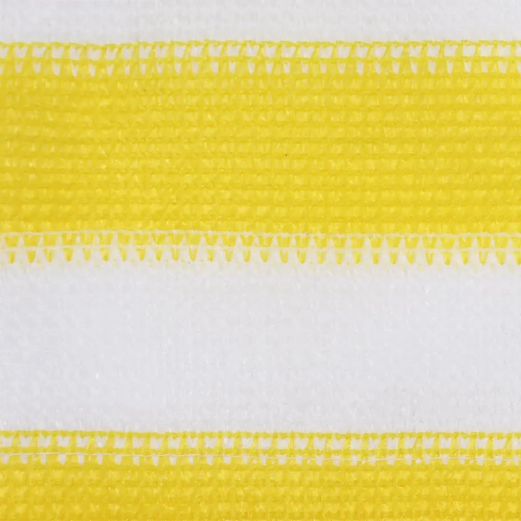 Schermo da balcone | Paravento da Balcone Giallo e Bianco 120x500 cm in HDPE