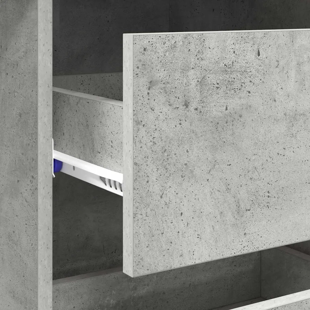 Scrivania Grigio cemento 90 x 37.5 x 75 cm Legno multistrato 869493