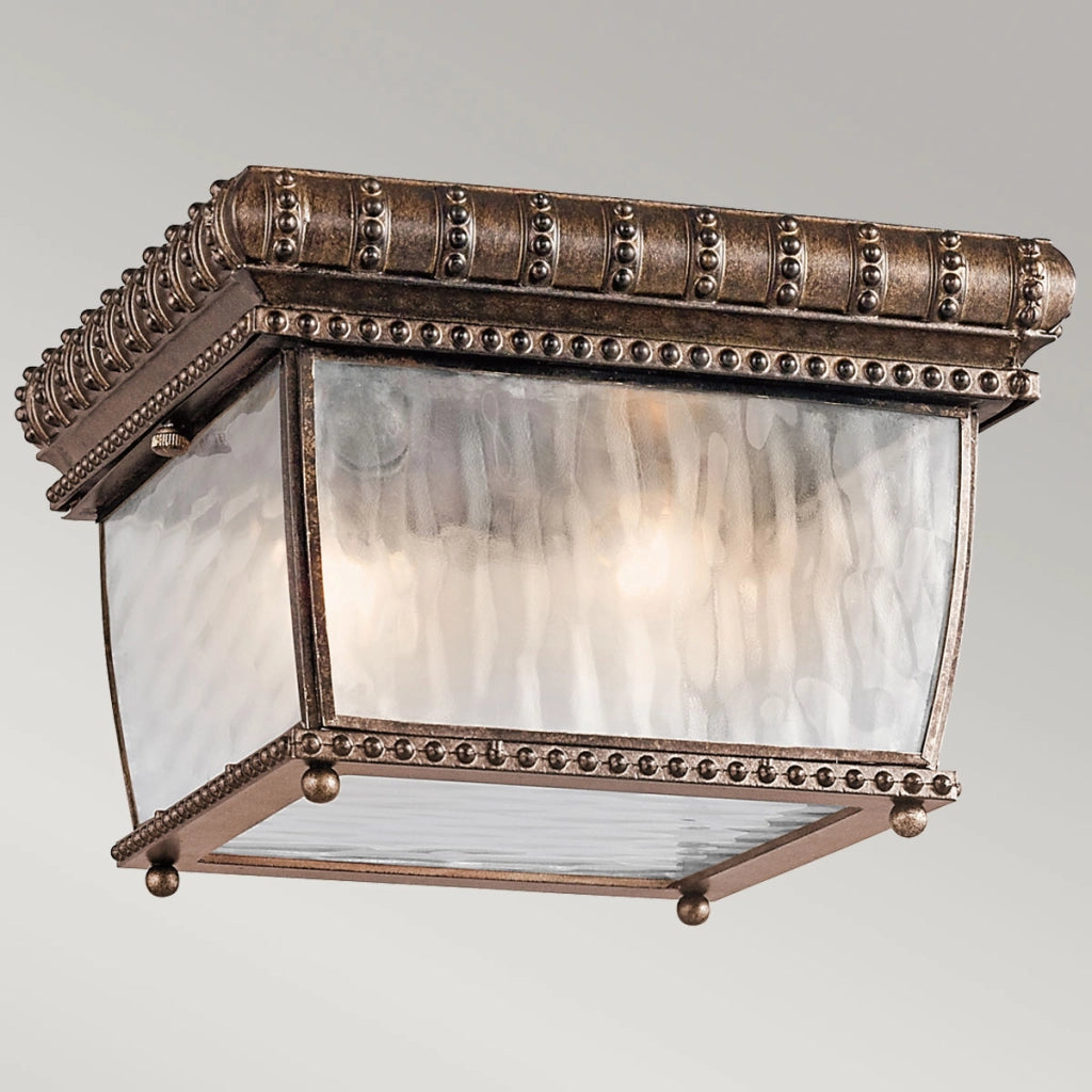 Plafoniera esterna Venetian Rain bronzo Kichler E14