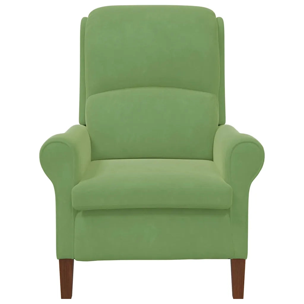 Poltrona | Sedia Relax Verde chiaro Velluto