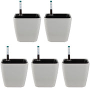 Piantina autosorreggente - bianca - plastica - 14 cm - 5 pezzi