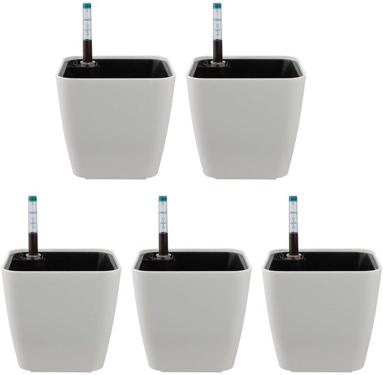Piantina autosorreggente - bianca - plastica - 14 cm - 5 pezzi