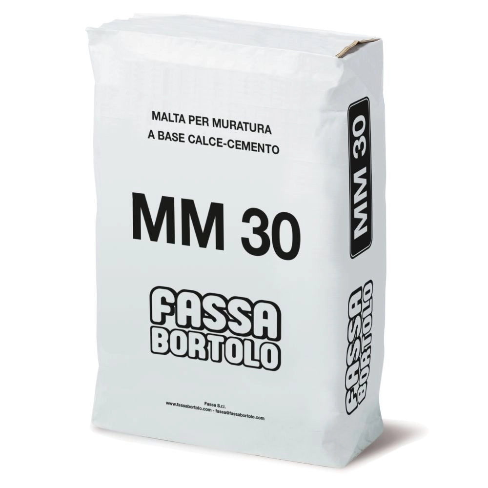 Fassa mm 30 malta cementizia grigia per muratura *** formato 25 kg, confezione 1