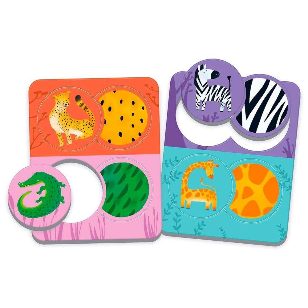 Trade Shop - Clementoni Little Match Puzzle Ad Incastro Tema Animali Gioco Per Bambini 2+ -
